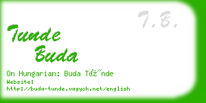 tunde buda business card